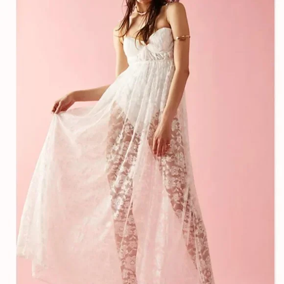 chinese dress ladies For Love & Lemons Emmaline Maxi Dress